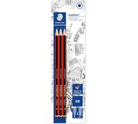 Gjfty-Tradition 110, Crayons À Papier Hb De Haute Qualité, Étui Blister Avec 3 Crayons Hb, 110-Hbbk3d