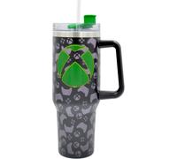 Gjfty-Xbox Gobelet Isotherme En Acier Inoxydable Avec Paille Et Poignée Pour Eau, Thé Glacé, Café Ou Smoothie 1200 Ml