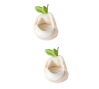 GJGHKLHL 2 pièces nid de Hamster Jouets en Peluche Animal Compagnie Mini lit hérisson caché Cochon d'Inde