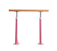 GJGHKLHL Barre de Ballet intérieure sur Pied en Bois Massif, Poteau Danse réglable, Studio à Domicile, bâton Vertical antidérapant for Enfants et Adultes, entraînement Fitness(Pink,1m)