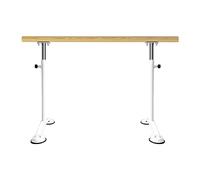 GJGHKLHL Barre de Danse Professionnelle Autoportante Bâton Mobile Poteau Ballet Levage avec Pied antidérapant réglable Portable for Enfants Adultes Exercice(White,1m)