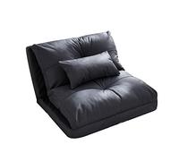 GJGHKLHL Canapé de Sol réglable avec Oreiller, Dossier à 5 Positions, canapé-lit Paresseux, Chaise Longue Convertible for Loisirs(Brown)