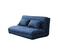 GJGHKLHL Canapé-lit Paresseux, Dossier réglable à 5 Positions, canapé de Sol avec Deux oreillers for Salon et Chambre Coucher(Blue)