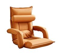 GJGHKLHL Canapé Paresseux Pliant, Chaise Longue à Dossier réglable en 42 Positions, avec Oreiller(Orange)