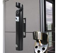 GJGHKLHL Cendrier à cigarettes extérieur mural, cylindre de cendrier, idéal for une utilisation l'extérieur du bureau, des restaurants, bar(Black)