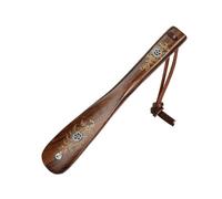 GJGHKLHL chausse-pied, Chausse-pied en bois à long manche(Ebony Flower 22cm)