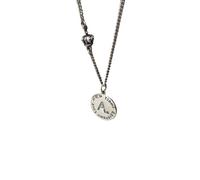 GJGHKLHL Collier avec prénom personnalisé for femme, en argent sterling S925 lettre initiale, ras du cou tendance, collier délicat, chaîne cadeau, bijoux for ses couples de filles