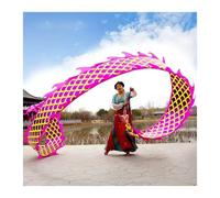 GJGHKLHL Dragon Poi for Les activités carrées, Banderole à Ruban Fluide Double Face, Accessoires de Performance Sportive for Danseuse tournante l'extérieur(6 m/19.6ft)