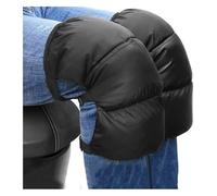 GJGHKLHL Genouillères coupe-vent remplies de duvet chaud et épais coupe-vent for l'équitation par temps froid, genouillères d'hiver en tissu imperméable, conception de boucle haute résistance