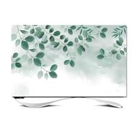 GJGHKLHL Housse de télévision style moderne simple en tissu doux for intérieur, anti-poussière, feuilles 3D, motif fleurs, housse étanche for écran LCD LED HD, couleur : A(A,32in(80x50cm))