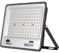GJGHKLHL Lumière de sécurité LED, projecteur IP66 Super Lumineux, véritable Puissance Totale en Watts for Jardin, Cour, Garages, entrepôt, Pati(300W)