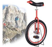 GJGHKLHL monocycle, Monocycle 24/20/18/16 Pouces, monocycle à Roues antidérapantes, pneus de Montagne, Exercice d'auto-équilibre, vélo d'équilibre, Sports Plein air, Fitness(Red,20inches)