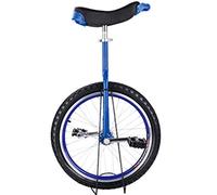 GJGHKLHL monocycle, Monocycle 24/20/18/16 Pouces, monocycles for Adultes, avec Jante en Alliage, Pneu Extra épais, siège réglable, for Sports de Plein air, Fitness, Exercice santé(Blue,18inches)