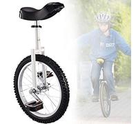 GJGHKLHL monocycle, Monocycle à Roues de 18 Pouces for Enfants, monocycle antidérapantes, pneus Montagne, Exercice d'auto-équilibre, vélo d'équilibre, Sports Plein air, Fitness(White)