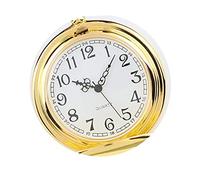 GJGHKLHL Montre d'extérieur, Montre de Poche Classique rétro Vintage for Hommes, Steampunk, Surface Lisse, Pendentif, chaîne(Golden)