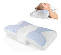 GJGHKLHL Oreillers ergonomiques for l'hypermobilité du Sommeil, oreillers cervicaux 2 en 1 for soulager la Douleur, et Mousse à mémoire de Forme avec Double Housse Anti-poussière