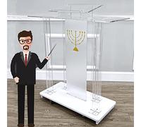 GJGHKLHL Podium Roulant, chaire d'église de Bureau Mobile, conférence de conférencier en Acrylique for Restaurants, Mariages, Bureaux et salles de Classe