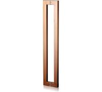 GJGHKLHL Poignée de porte intérieure extérieure poignée avant, douche en verre push-pull grange coulissante moderne rectangle double face(Rose Gold,60cm/2ft)