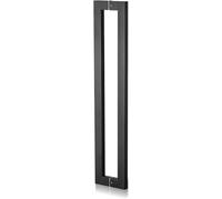 GJGHKLHL Poignée de porte intérieure extérieure poignée avant, douche en verre push-pull grange coulissante moderne rectangle double face(Matt Black,80cm/2.6ft)