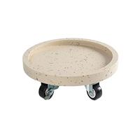 GJGHKLHL Soucoupes for Plantes d'extérieur avec Chariot à roulettes for d'intérieur, Base de Pot Fleurs, Rond for, Plateau d'eau, for, Soucoupe for jardinière(D,26cm)