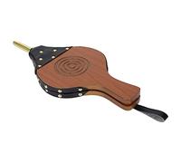 GJGHKLHL Soufflet en bois, soufflet de cheminée, grand feu ergonomique cuir, souffleur manuel, d'air avec sangle