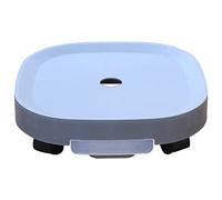 GJGHKLHL Support carré en Plastique for Plantes roulantes, avec roulettes cachées, Base à Robuste, Plante d'extérieur tiroir de Stockage d'eau(Light Gray,10.6inch)