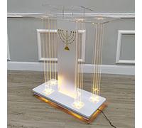 GJGHKLHL Support de Podium, pupitres et podiums, pupitre d'église sur roulettes for Discours, cérémonies d'ouverture, célébrations et Autres Occasions, Facile à Assembler