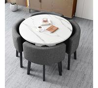 GJGHKLHL Table de conférence Peu encombrante, Table Salle à Manger, Bureau, réunion, réception, négociation, 1, 4 chaises for Appartement Familial(B)