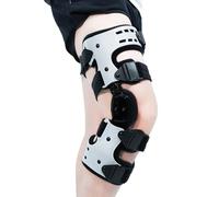 GJGSW Genouillère de Décharge pour Arthrose, à Charnière Réglable pour Décompression Média le ou Latérale, Support pour Jambe Gauche et Droite pour Soulagement des Douleurs Os-sur-Os(Right side)