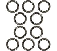 Gjhgf-10pcs 25mm Rond Mousqueton, Snap Ressort Anneau Boucle Alliage De Zinc Trousseau Crochet Clips Pour Sacs, Sacs À Main, Porte-Clés, Travaux Manuels,Noir