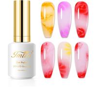 Gjhgf-Clear Blooming Gel, 15ml Blooming Vernis À Ongles Pour Effet D'étalement Marbre Magique Aquarelle Fleur Blooming Vernis Semi Permanent Gel Soak Off Uv Led Cadeau De Beauté Magique