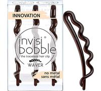 Gjhgf-Invisibobble Waver Pince À Cheveux Marron Pretty Dark X3 I Barettes Cheveux Femme Et Fille I Pince A Cheveux Marron Avec Fort Tenue