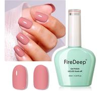 Gjhgf-Mauve Vernis À Ongles Gel Rose, 0.54 Fl Oz Grande Bouteille Soak Off Uv Led Vernis À Ongles Automne Hiver Nail Art Starter Manucure Salon Diy À La Maison 1pcs