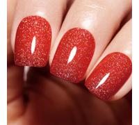 Gjhgf-Vernis À Ongles En Gel, 1 Pcs 15 Ml De Paillettes De Tomate Rouge Couloir De Lad De La Led Uv Nail Gel Polish Nail Art Starter Manucure Salon Diy À La Maison Lampe À Ongles Nécessaires
