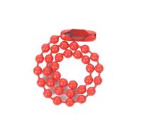 GJHGNFRDK Chaîne pour Store à Enrouleur, Chaîne de Perles Boule en Métal Multicolore 12cm x 2.4mm 20 Pièces(Red,12cmx2.4mm-20Pcs)