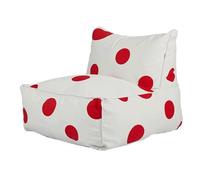 GJHGNFRDK Chaise Beanbag, Canapé Paresseux, Pouf, 59x65x58cm, en Coton et Lin, Remplissage EPS, Option de Repose-Pieds Multicolore(Red,No Footstool)