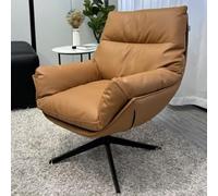 GJHGNFRDK Chaise Beanbag, Chaise en Cuir d'unité Centrale pivotante à 360 degrés avec Bras, Roues roulantes Multicolores for Plusieurs pièces(Brown)