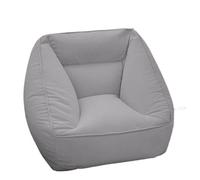 GJHGNFRDK Chaise Beanbag, Fauteuil Poire Double Face en Velours Multicolore avec Repose-Pieds, Plusieurs Tailles(Grey,No Footstool)