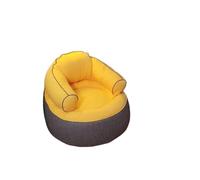 GJHGNFRDK Chaise Beanbag, Fauteuil Poire Jaune Blanc 72x72x66cm avec Repose-Pieds 40x27cm en Option(Yellow,No Footstool)