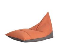 GJHGNFRDK Chaise Beanbag, Fauteuil Poire Triangulaire en Cuir Multicolore ML(Orange,Large)