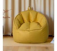 GJHGNFRDK Chaise Beanbag, Tissu de Technologie Chaise Sac Haricot avec Le Repose-Pieds for la Maison Multicolore(Yellow)