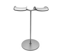 GJHGNFRDK Le contrôleur, Support for Casque Double en Alliage d'aluminium Noir Argent 26x12cm(Silver)