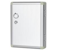 GJHGNFRDK Mur de Cabinet n métal sécurisé, Armoire à clés Murale Argent 24-120 Embouts(72 Bits)