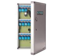 GJHGNFRDK Mur de Cabinet n métal sécurisé, Boîte de Rangement for clés Argent 24-180 Embouts(72 Bits)