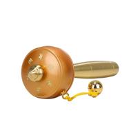 GJHGNFRDK Roue de prière poignée en bois, Roue de prière bouddhiste Om Mani en cuivre faite à la main, multicolore(Unique Colour)