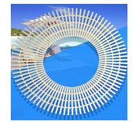 GJHGNFRDK Tapis de Bain antidérapant, Grille de Siphon Couvercle de Grille vidange en Plastique ABS for Piscine Beige 9.8-15.7in(Beige-11.8in,1pcs)