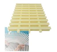 GJHGNFRDK Tapis de Bain antidérapant, Grille de Siphon Couverture de Grille Piscine en ABS Multicolore 15-30 cm x 100 lot 2(Bone Color,18x100CM/10pcs)