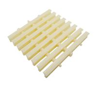 GJHGNFRDK Tapis de Bain antidérapant, Grille de Siphon Grilles de Drainage Douche Piscine Couleur os, 15-30cm x 100cm, Paquet 2 à 20 pièces(18x100CM/2pcs)