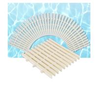 GJHGNFRDK Tapis de Bain antidérapant, Grille de Siphon Grilles de Drainage Piscine et Douche épissables Beiges 7,1-11,8 x 39,4 Pouces