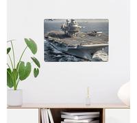 GJHKSSVB Plaque murale en métal vintage en forme de porte-avion, décoration murale amusante pour salle de bain, maison, bureau, cuisine, bar, café, jardin, 20,3 x 30,5 cm, facile à accrocher